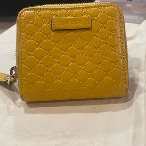 Gucci Mustard Leather Wallet